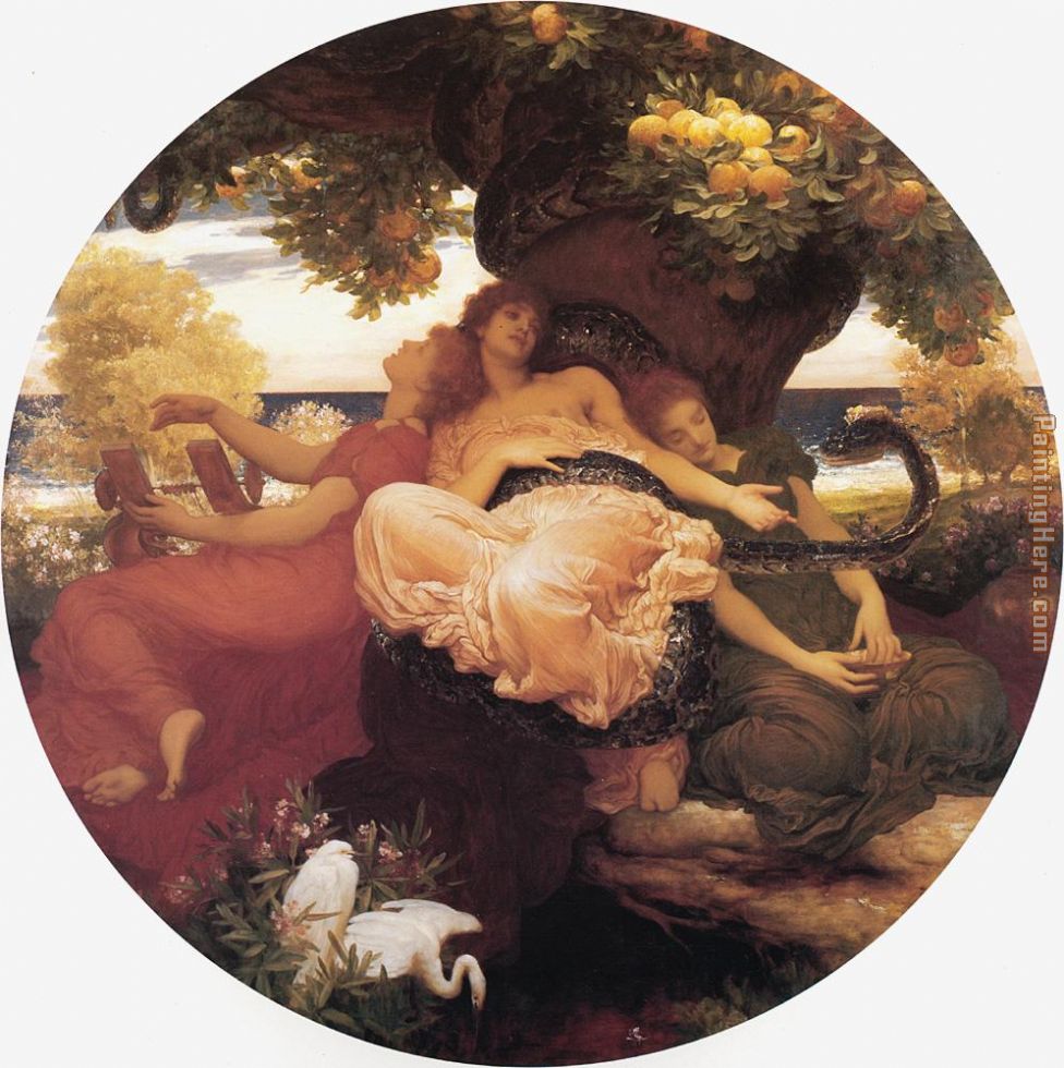 The Garden of the Hesperides painting - Lord Frederick Leighton The Garden of the Hesperides art painting